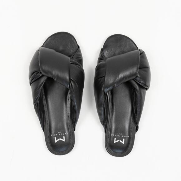 Marc Fisher Olgalia Slide Sandals Defect (Display Model) Black Size 6.5 - Picture 4 of 4